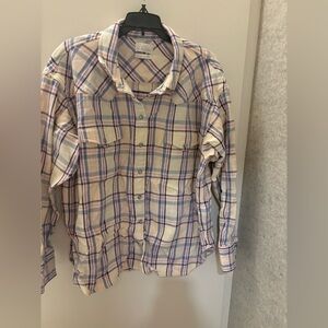 J. Crew Plaid Flannel Shirt-Jacket. Size 14. New without tags.